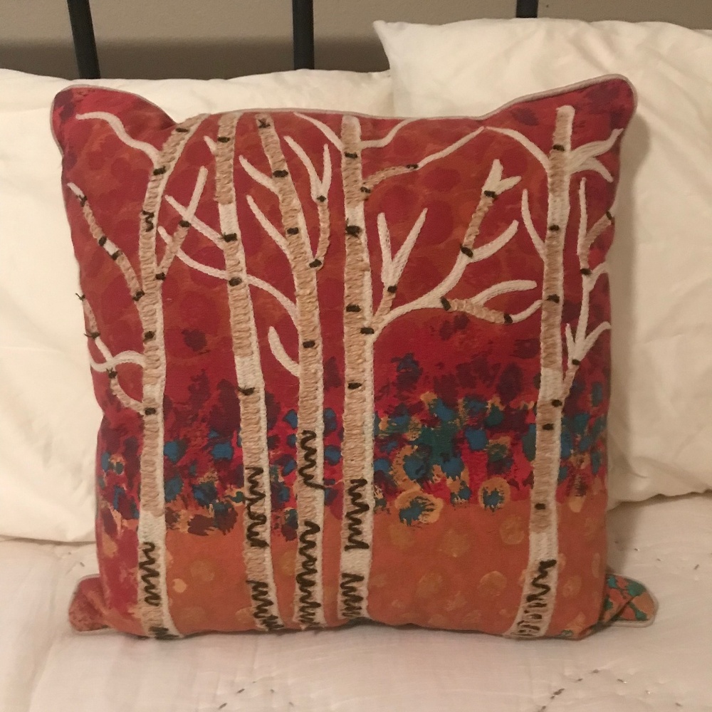 Pier 1 Multi-Colored Throw Pillow